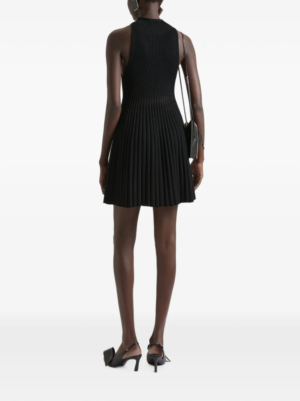 Givenchy Gebreide mini-jurk met doorzichtige details Zwart