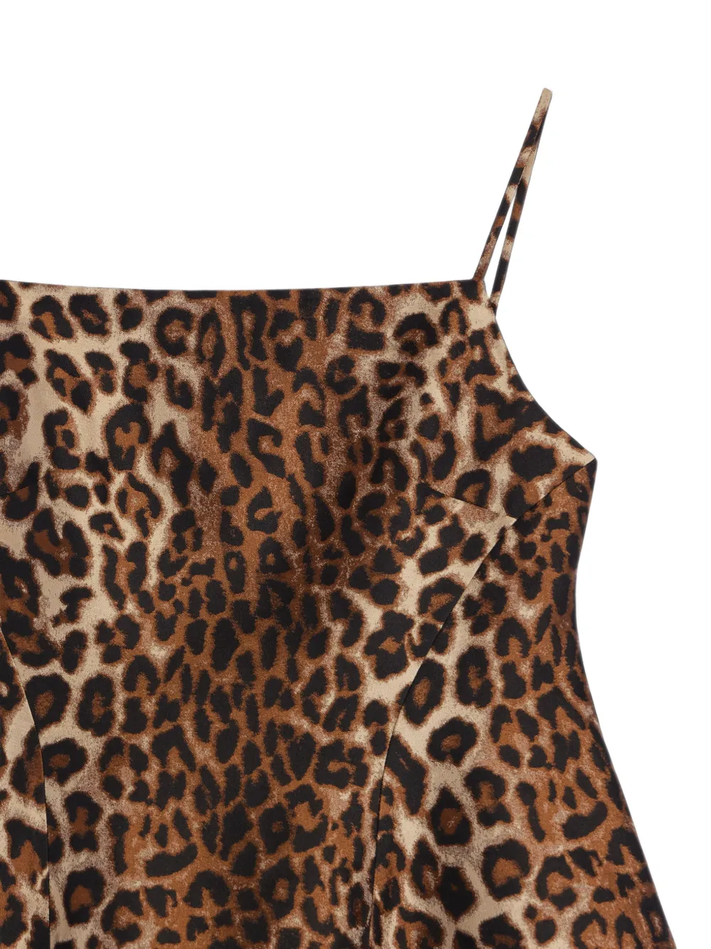 Givenchy Sliced mini-jurk met luipaard-jacquard Bruin