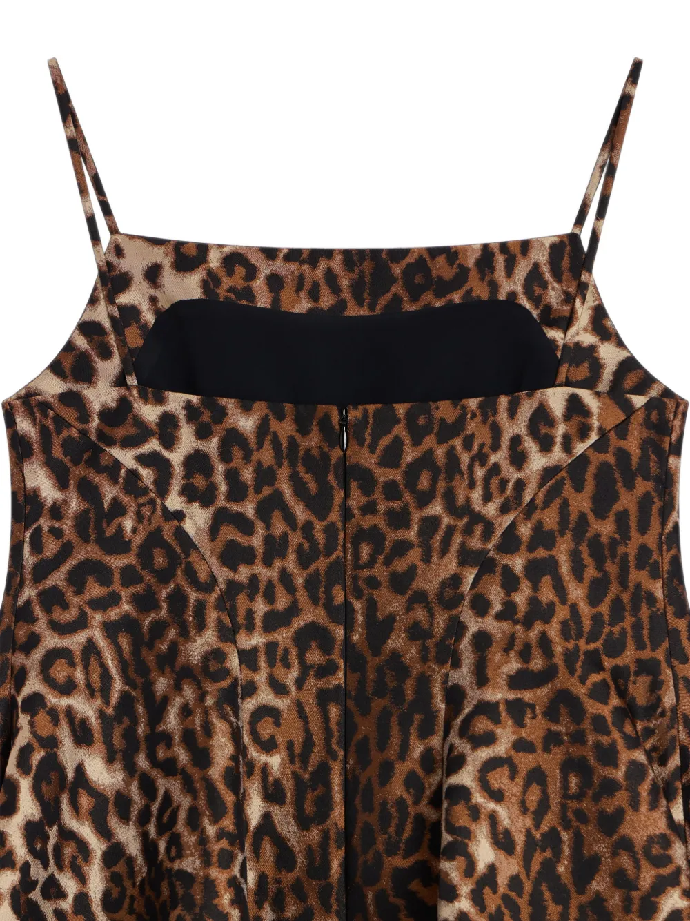 Givenchy Sliced mini-jurk met luipaard-jacquard Bruin