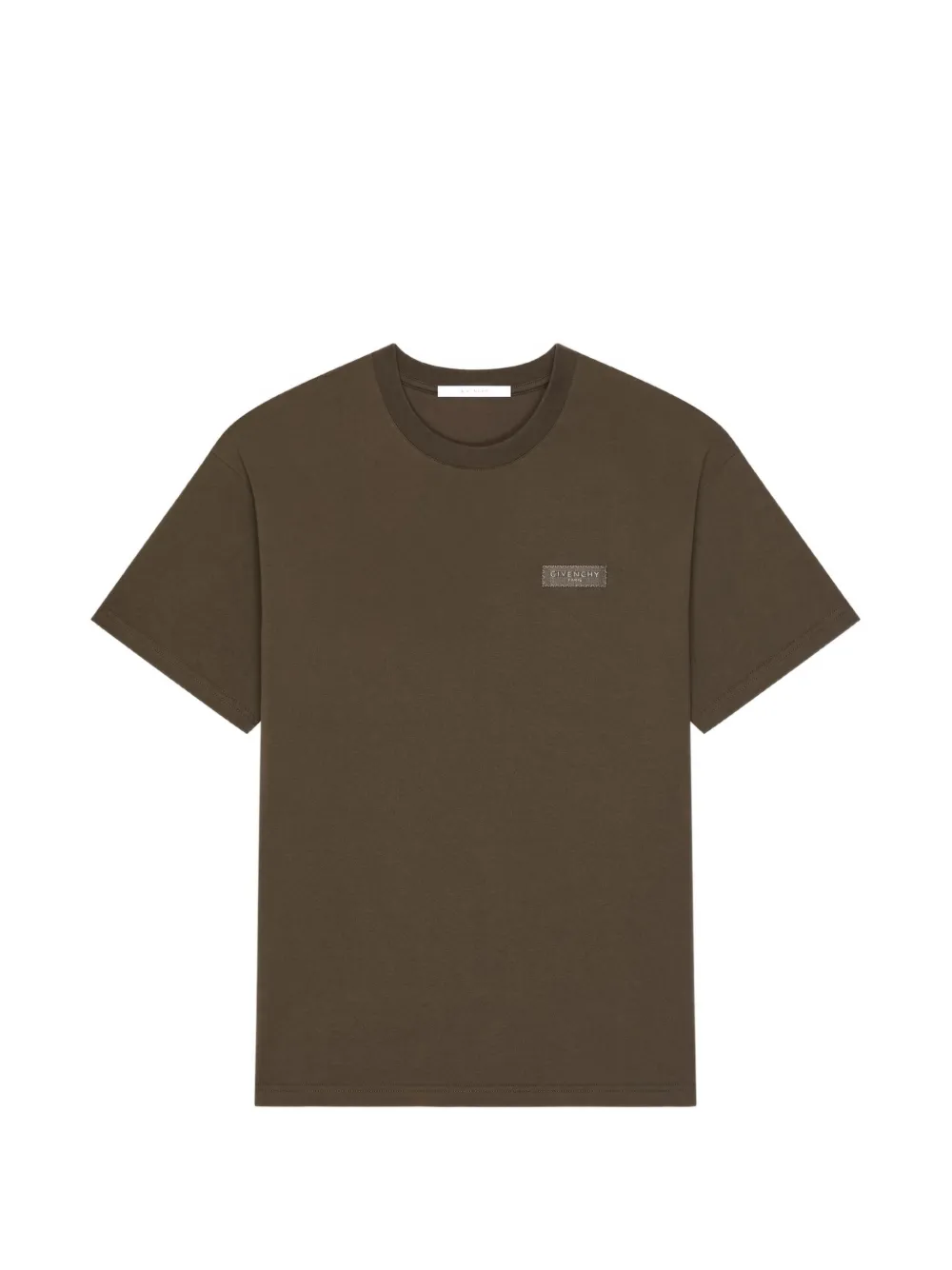 Givenchy Katoenen T-shirt met Paris-grosgrain Bruin