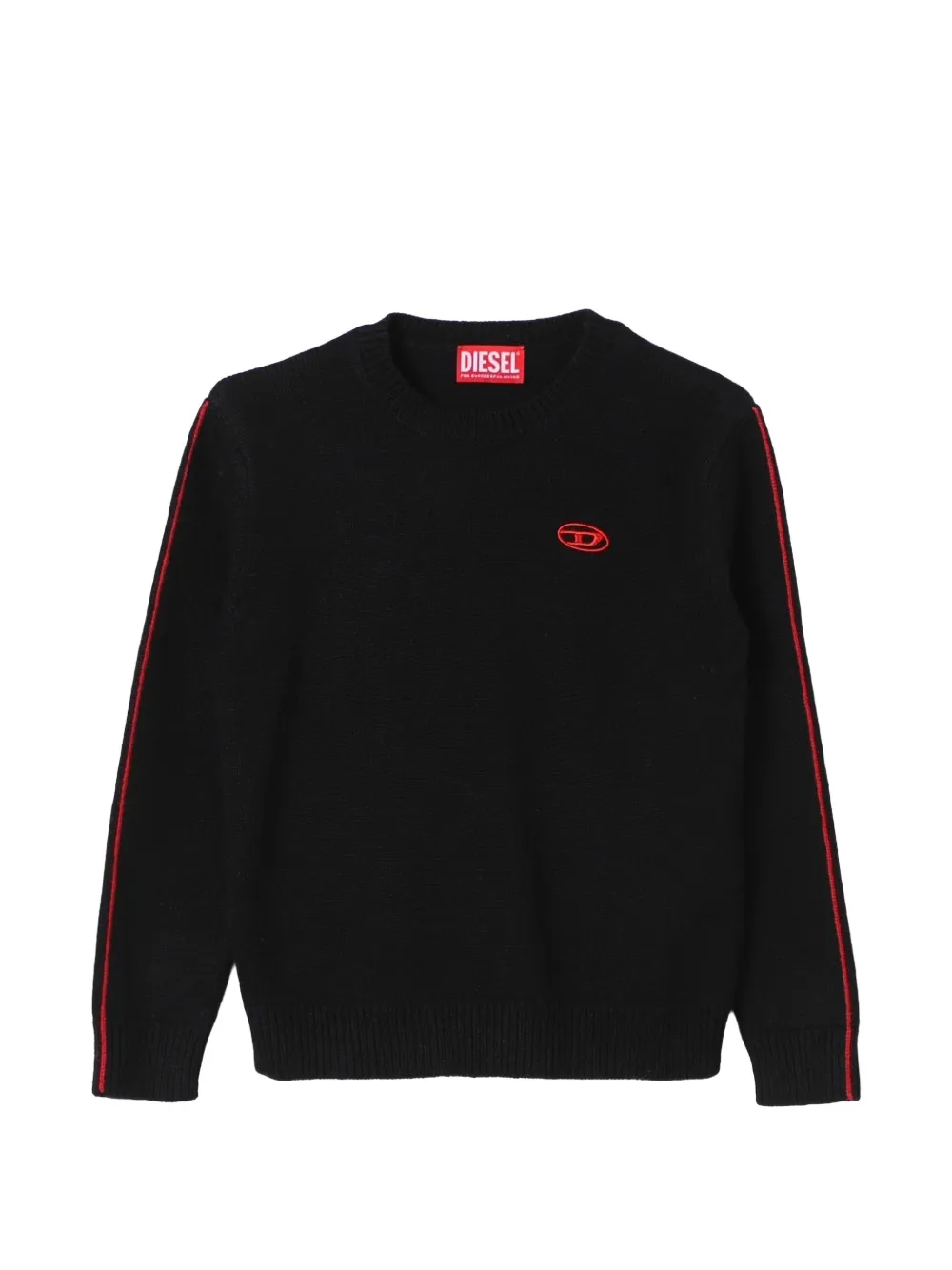 Diesel Kids Maglione con ricamo - Nero