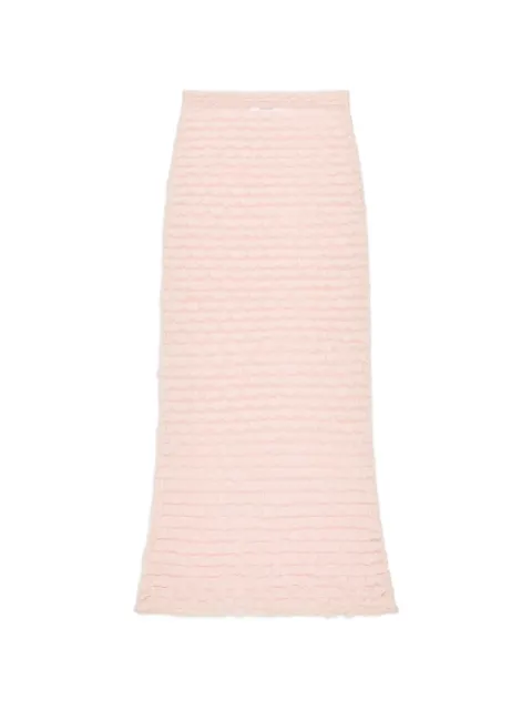 Givenchy falda larga con volantes de nylon