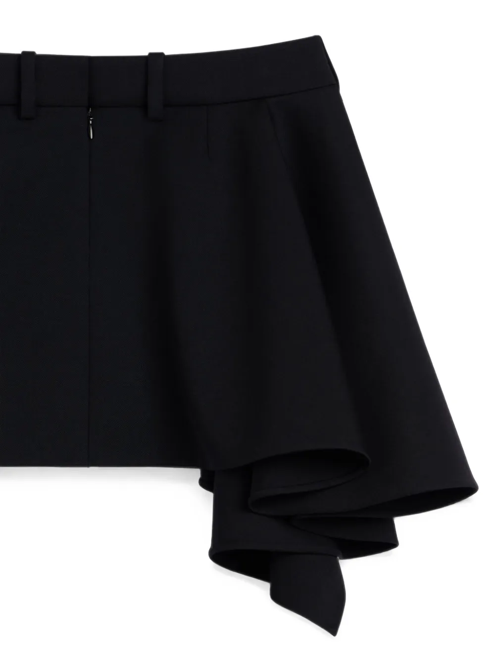 Givenchy Slashed wollen mini-rok Zwart