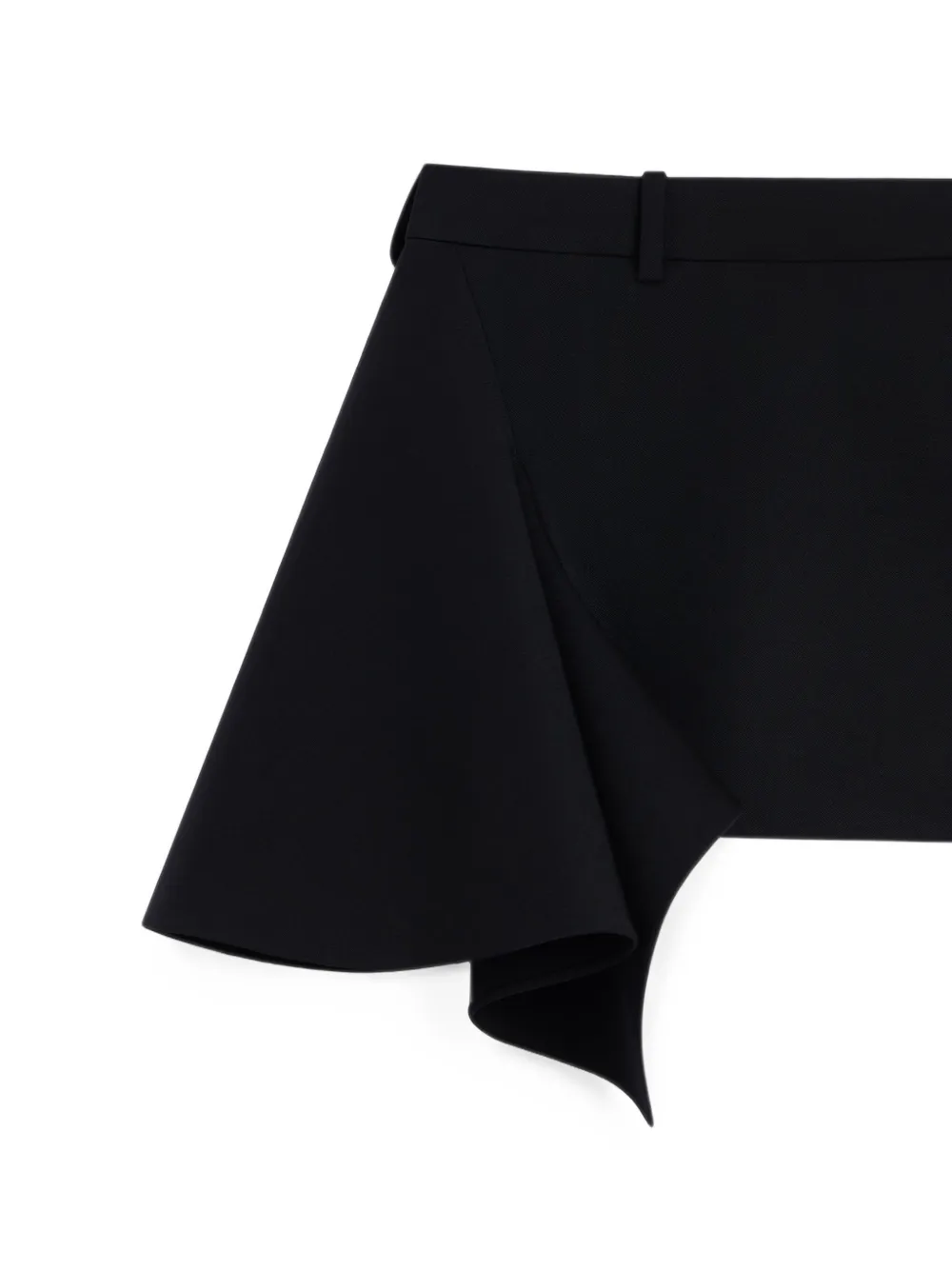 Givenchy Slashed wollen mini-rok Zwart