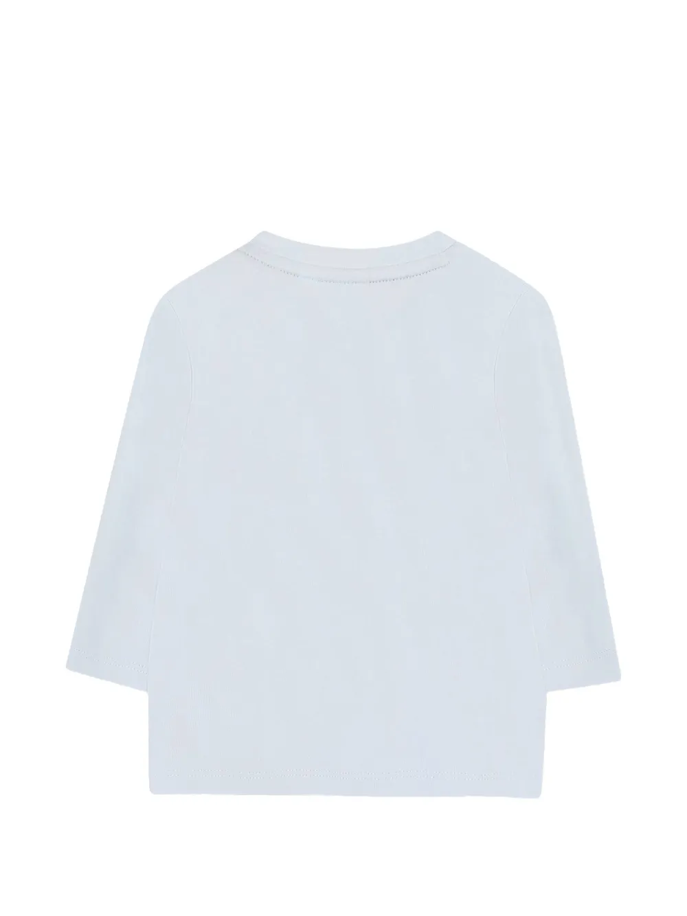 BOSS Kidswear T-shirt met lange mouwen en octopus-print Blauw