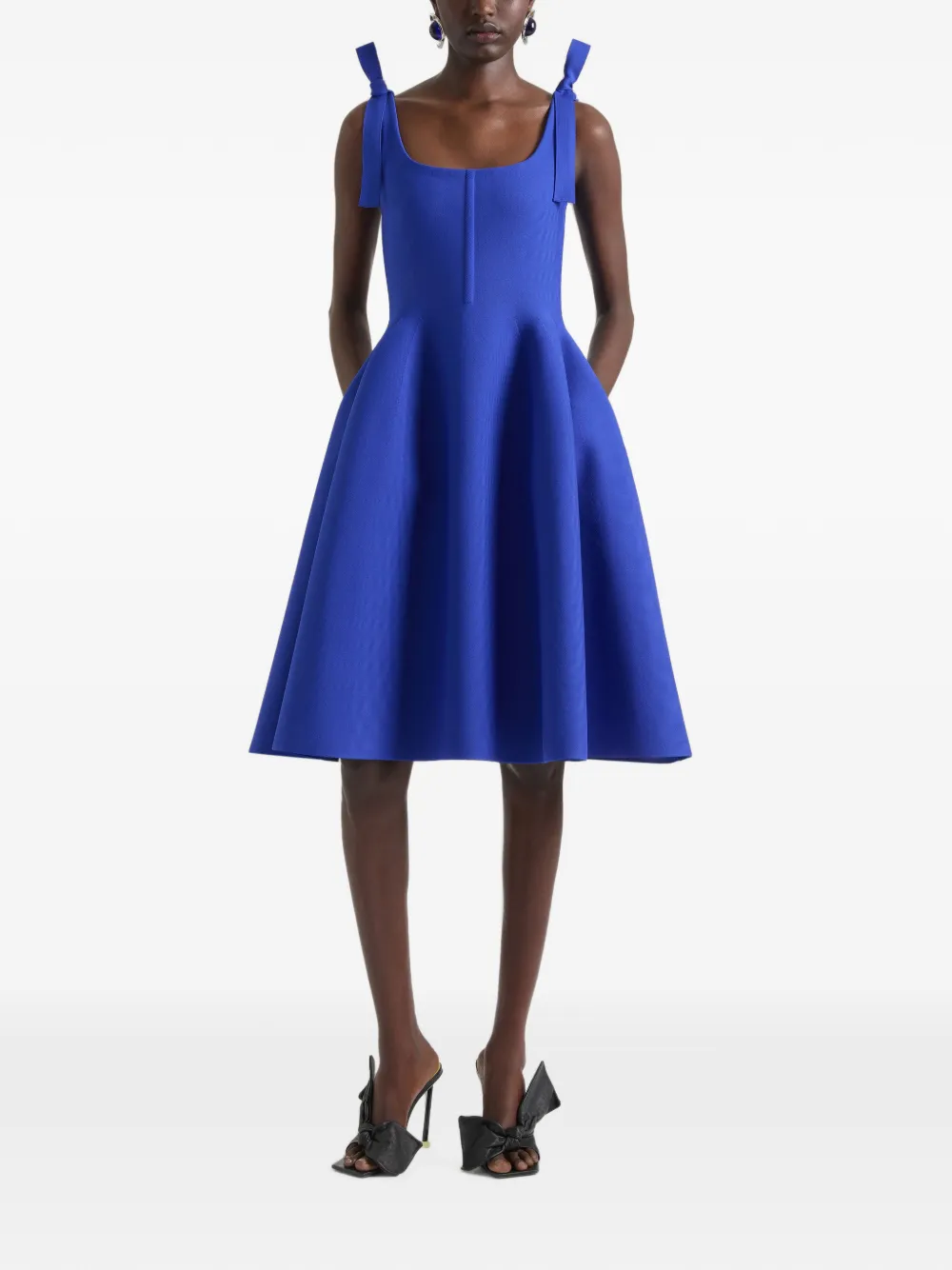 Givenchy Abito midi con fiocco - Blu