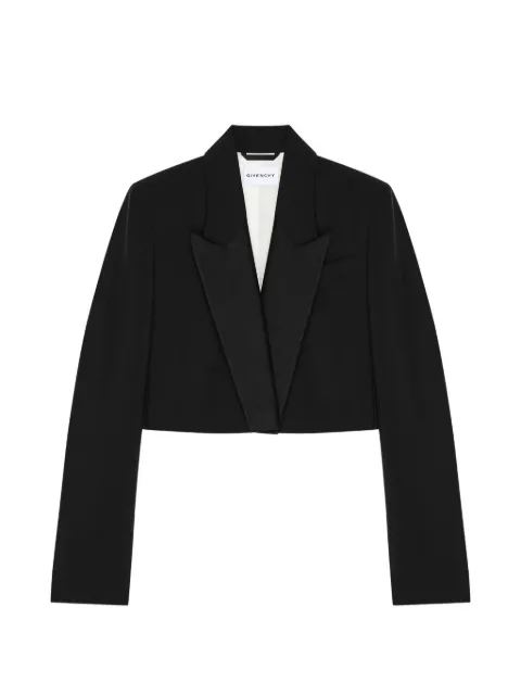 Givenchy 울 앤 모헤어 크롭 재킷