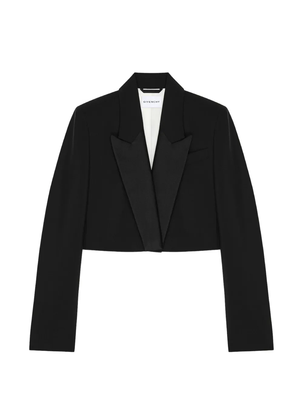 Givenchy Cropped jack van wol en mohair Zwart