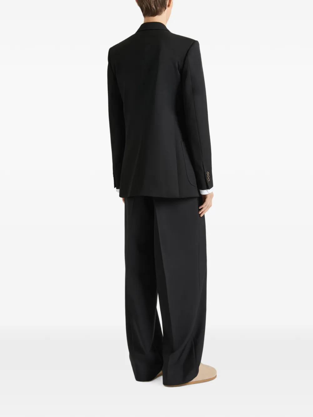 Givenchy Wollen slim-fit jack met dubbele rij knopen Zwart