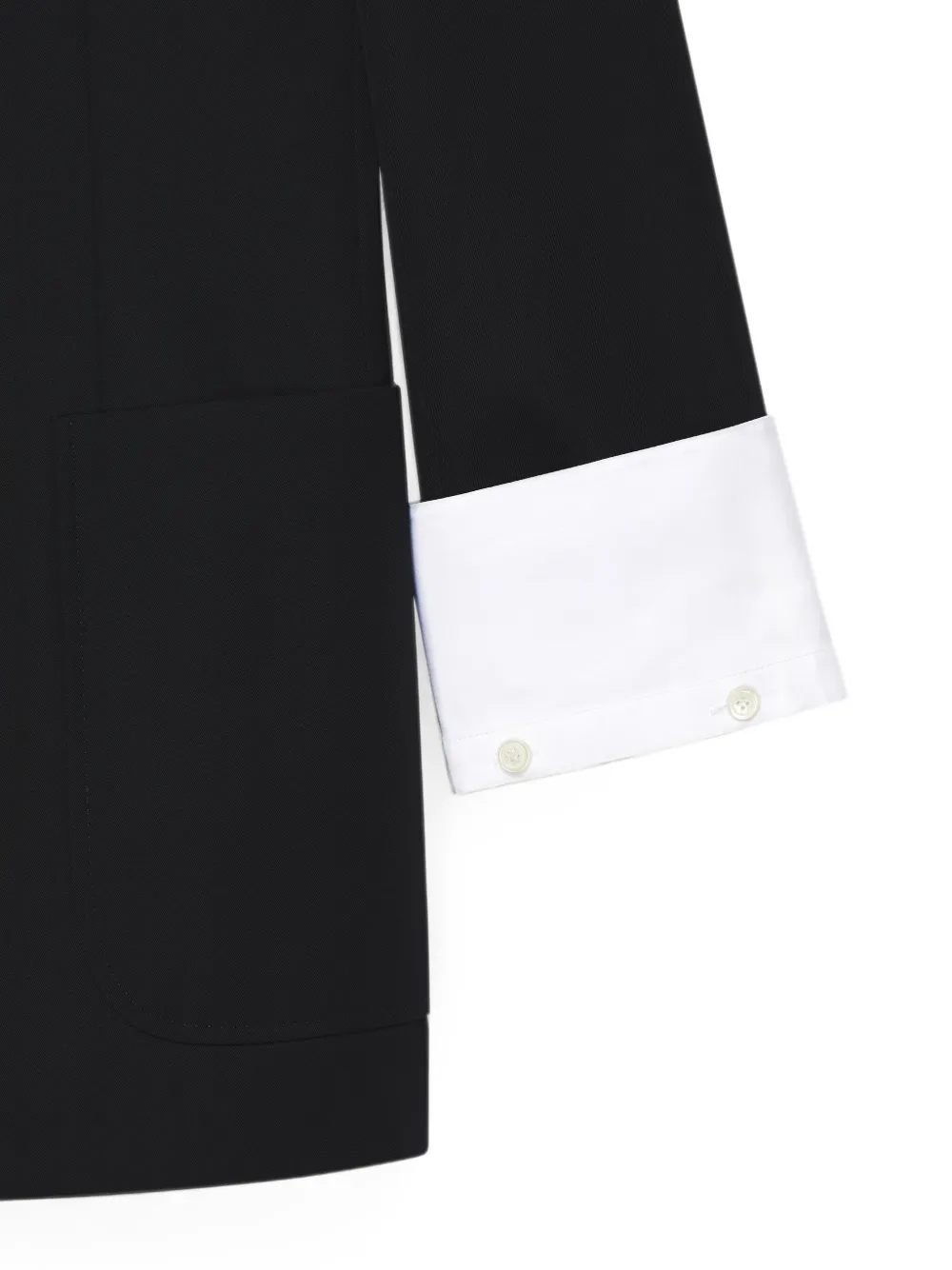 Givenchy Wollen slim-fit jack met dubbele rij knopen Zwart