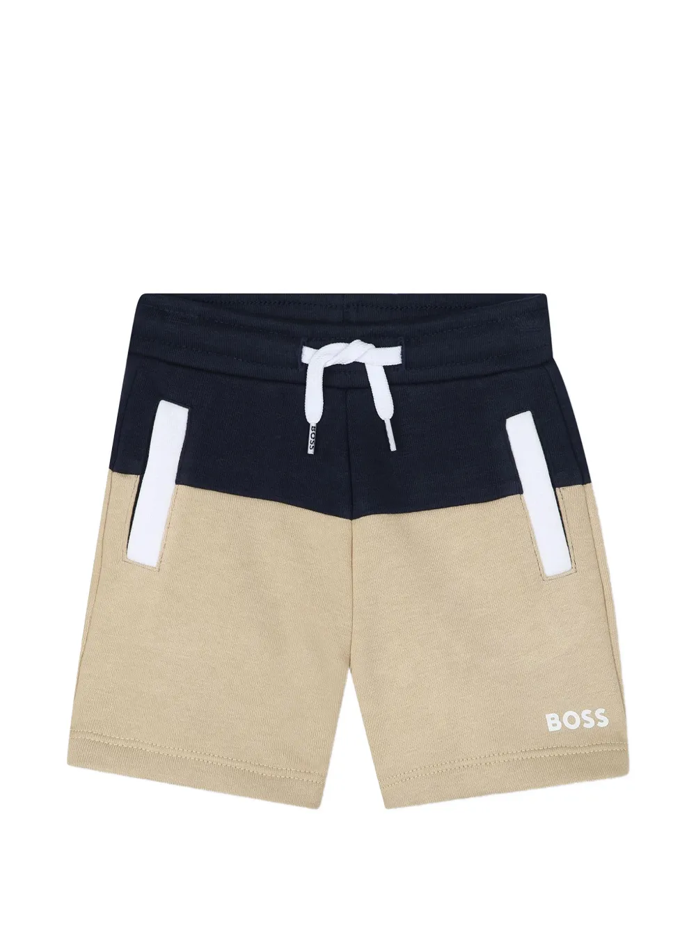 BOSS Kidswear Shorts con design color-block - Toni neutri