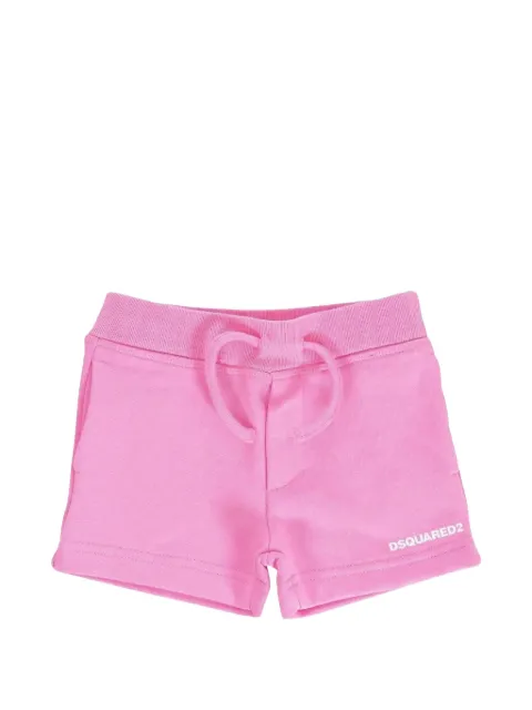 DSQUARED2 KIDS logo-print drawstring shorts
