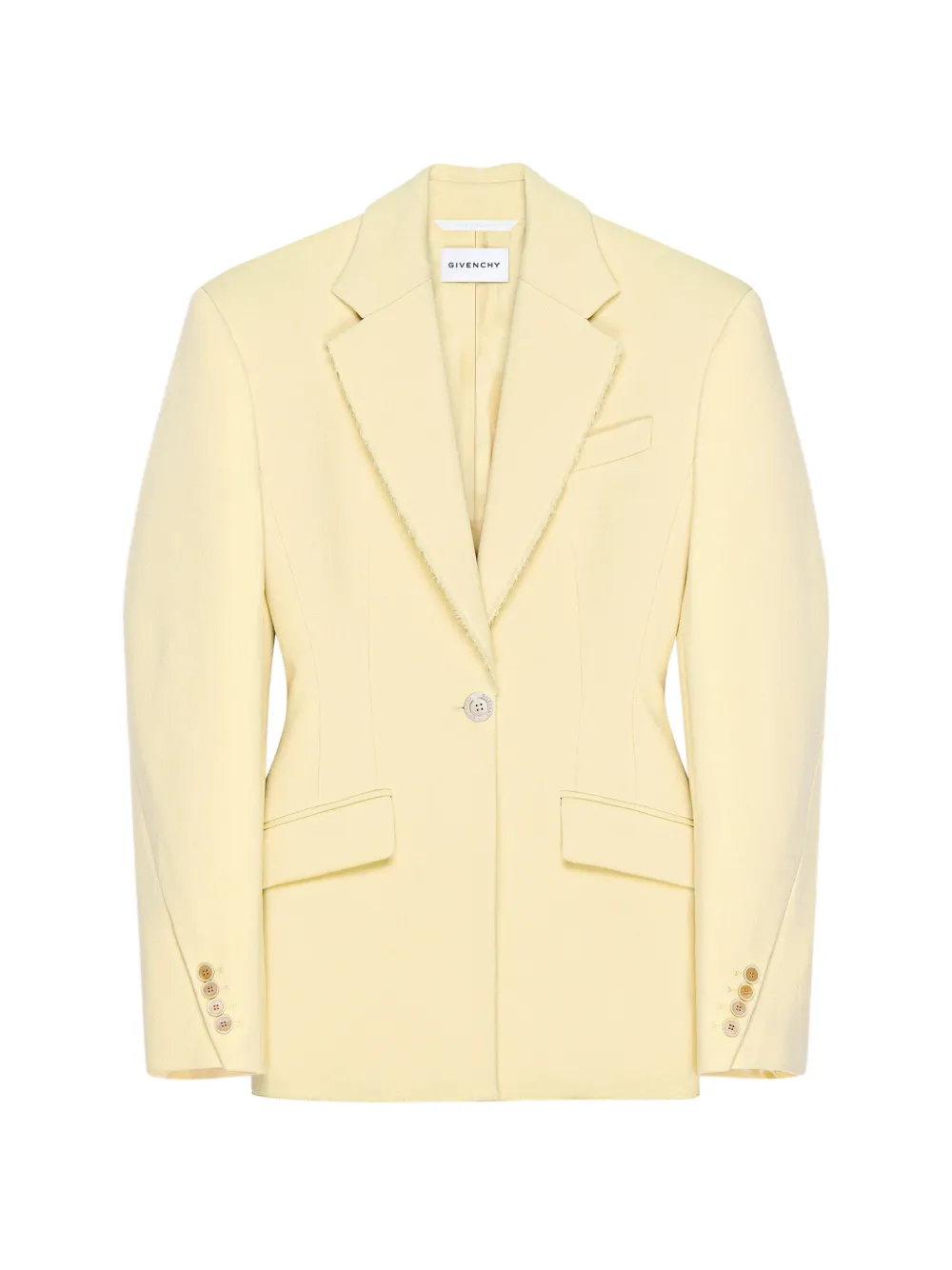 Givenchy Blazer monopetto Cocoon - Giallo