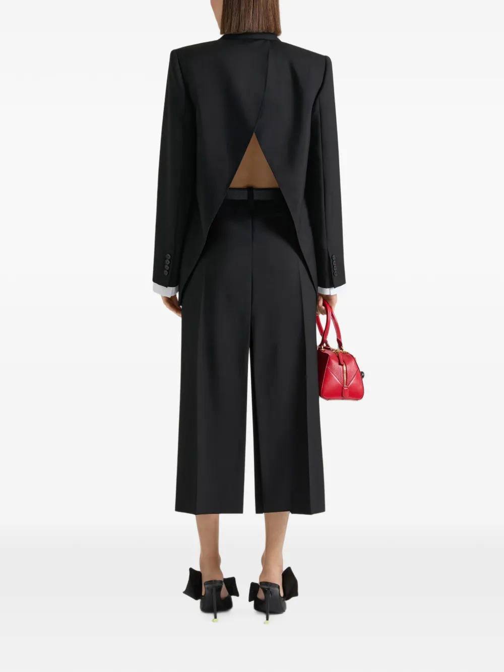 Givenchy Wollen en mohair midi-rok Zwart