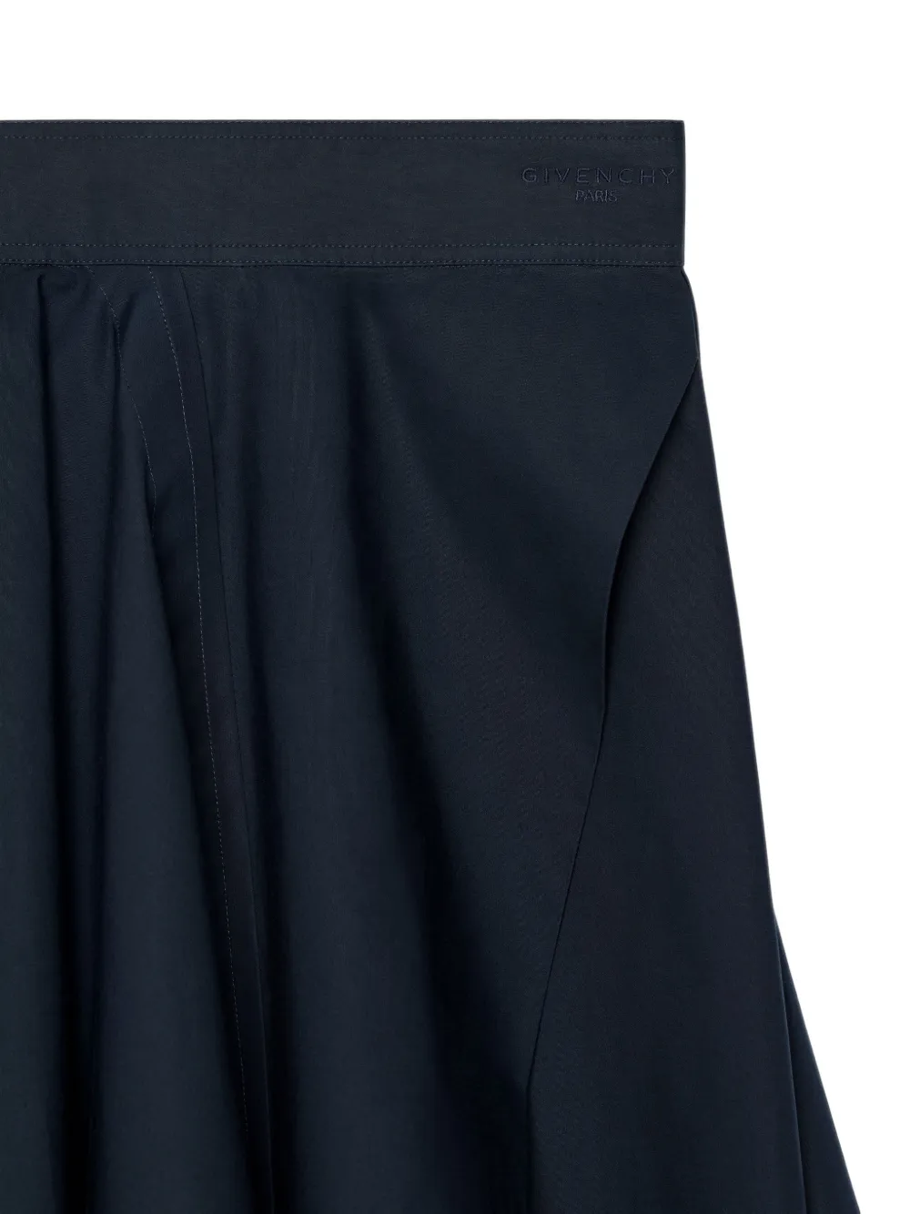 Givenchy Asymmetrische popeline maxi-rok Blauw