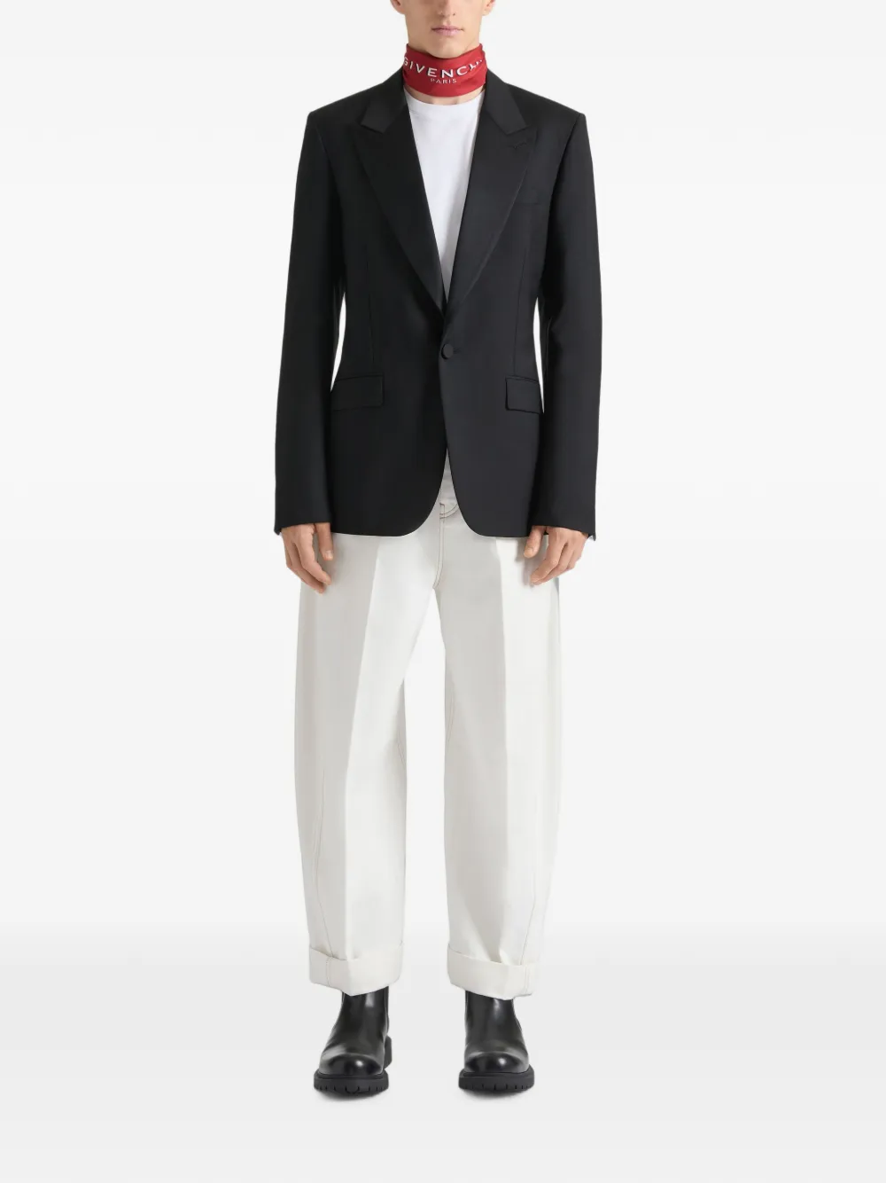 Givenchy Wollen mohair colbert Zwart