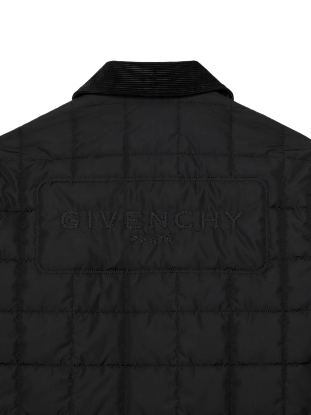 Givenchy Couture Seam gewatteerde blouse met Paris Zwart