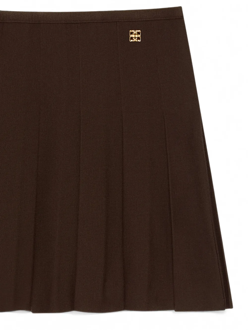 Givenchy Wollen plooirok met 4G-detail Bruin