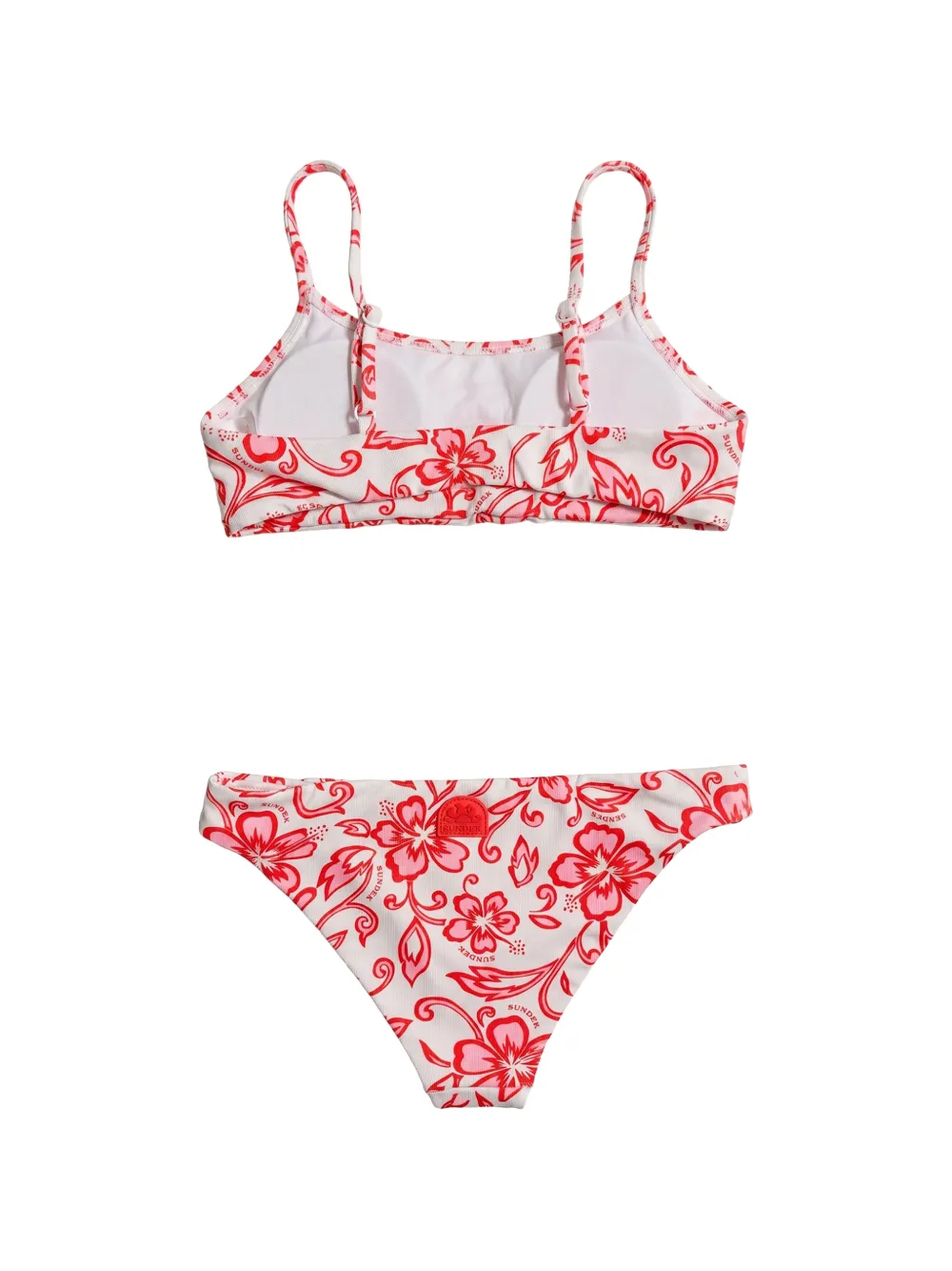 Sundek Bikini met bloemenprint Wit