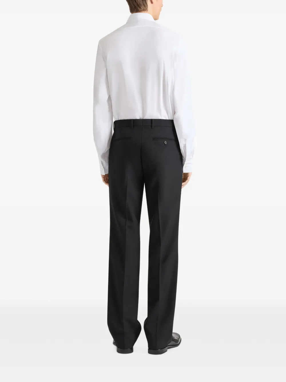 Givenchy Slim popeline overhemd met kristallen en geborduurde kraag Wit