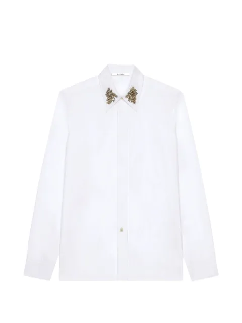 Givenchy chemise Slim en popeline à col brodé de cristaux