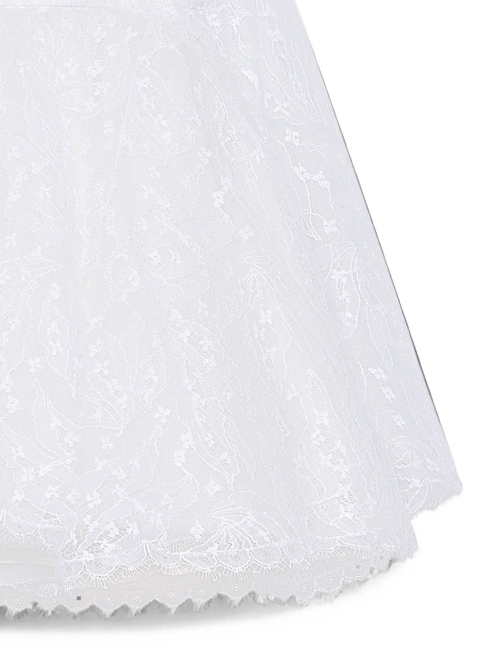 Givenchy Bustier mini-jurk met kant en cape Wit