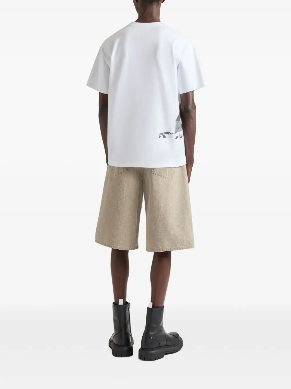 Givenchy Katoenen T-shirt met Ripped Papers-print Wit