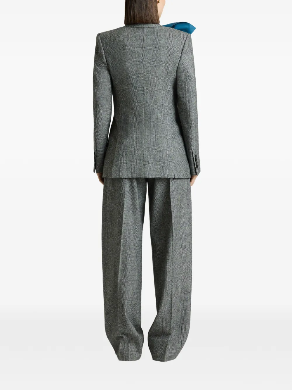 Givenchy Geruit flanellen jack met dubbele rij knopen Grijs