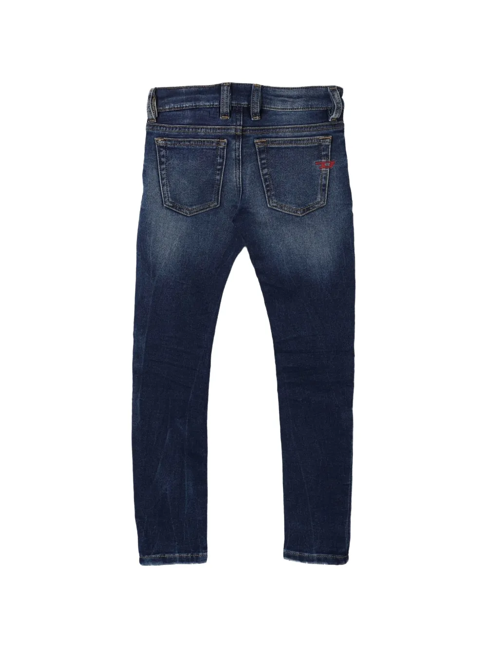Diesel Kids Jeans met riemlussen Blauw