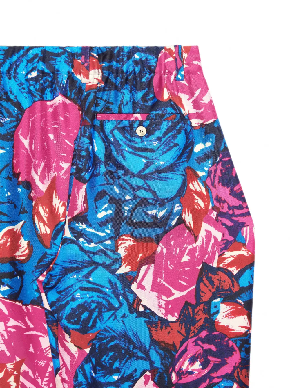 Givenchy Zijden pyjamabroek met bloemen-print Blauw