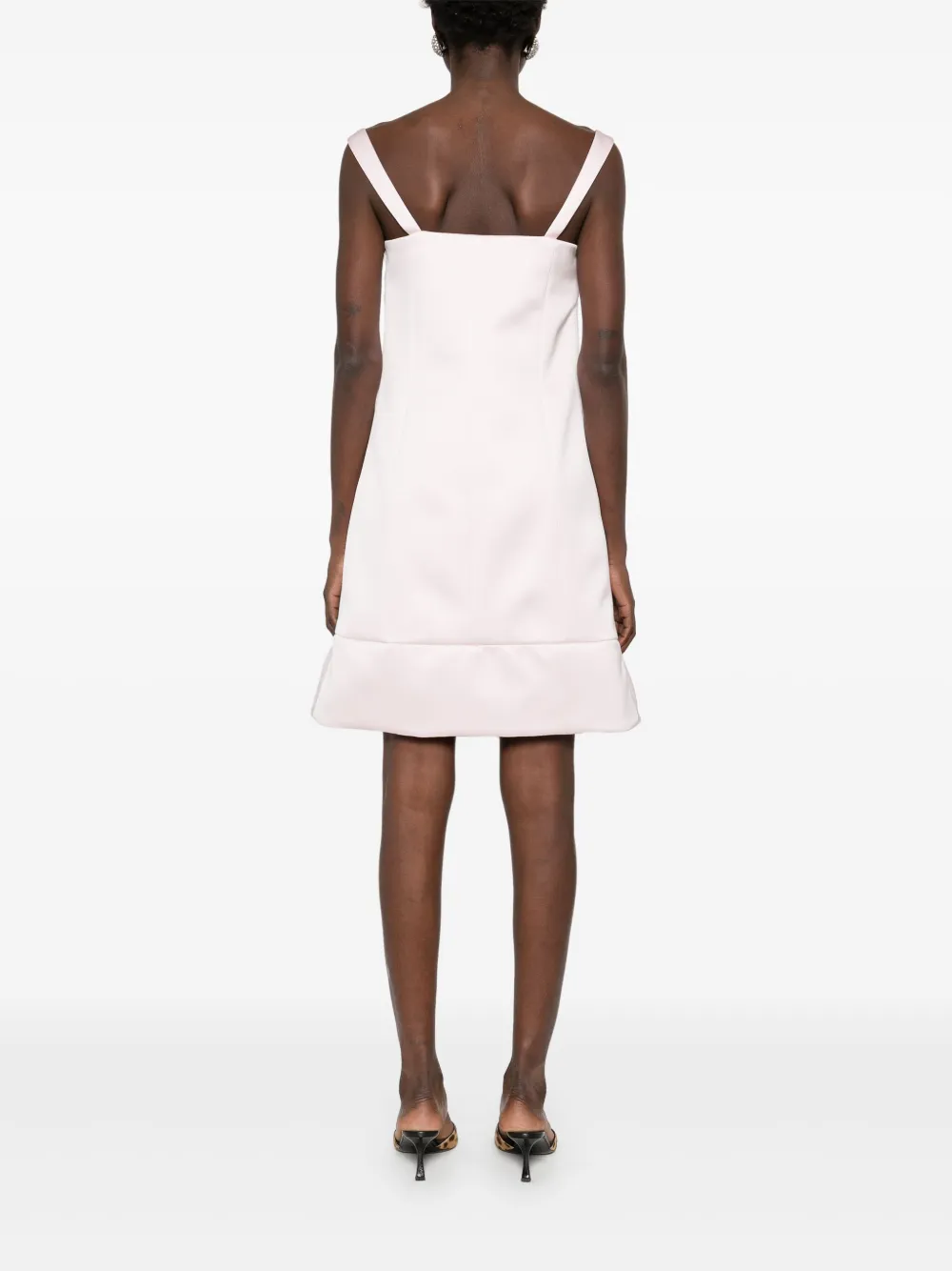 Givenchy Satijnen jurk met gedraaide bandjes en 4G-detail Roze
