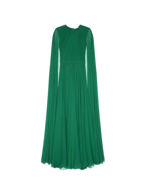 Givenchy evening dress in silk crepon with cape