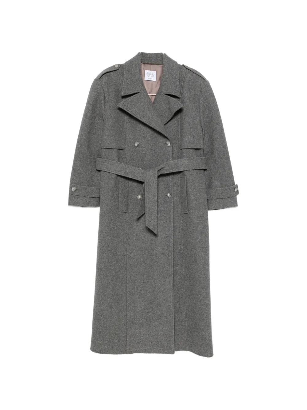 LE SULLY STUDIO double-breasted belted coat - Grau