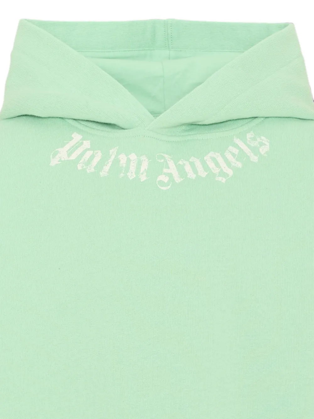 Palm Angels Kids Hoodie met logoprint Groen