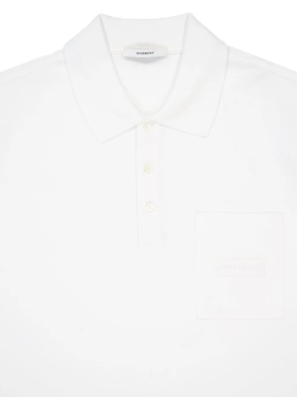 Givenchy Katoenen poloshirt met -patch Wit