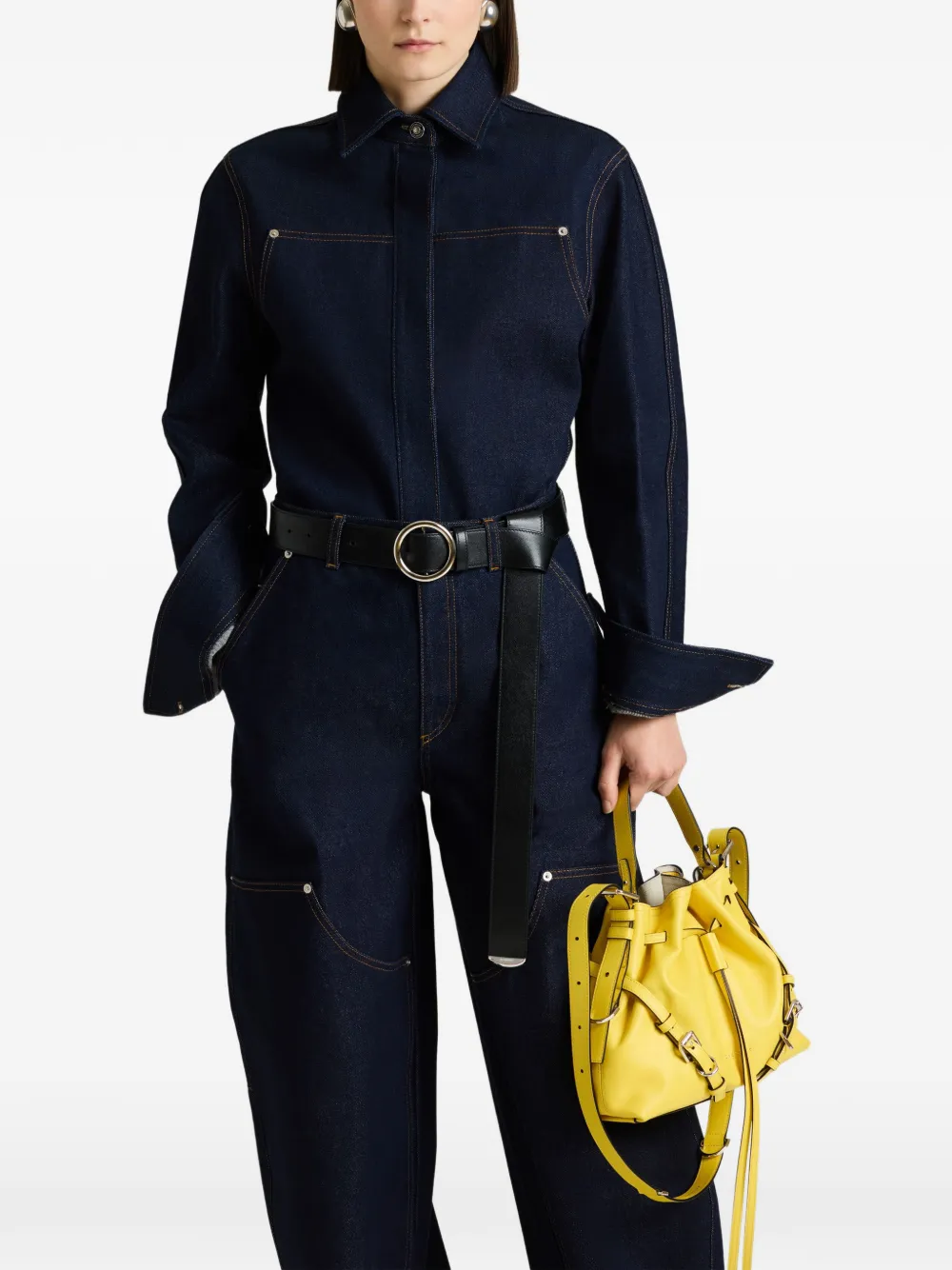 Givenchy Gerafelde denim blouse Blauw