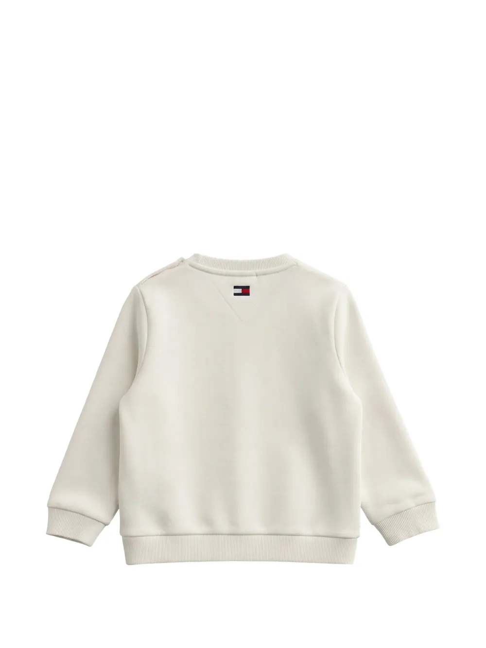 Tommy Hilfiger Junior Sweater met geborduurd logo Wit