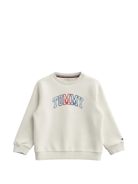 Tommy Hilfiger Junior logo-embroidered cotton sweater