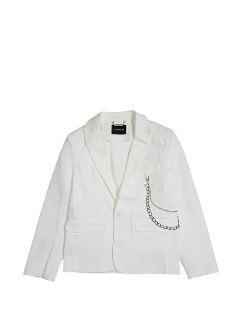 John Richmond Junior chain-detail notched-lapels blazer