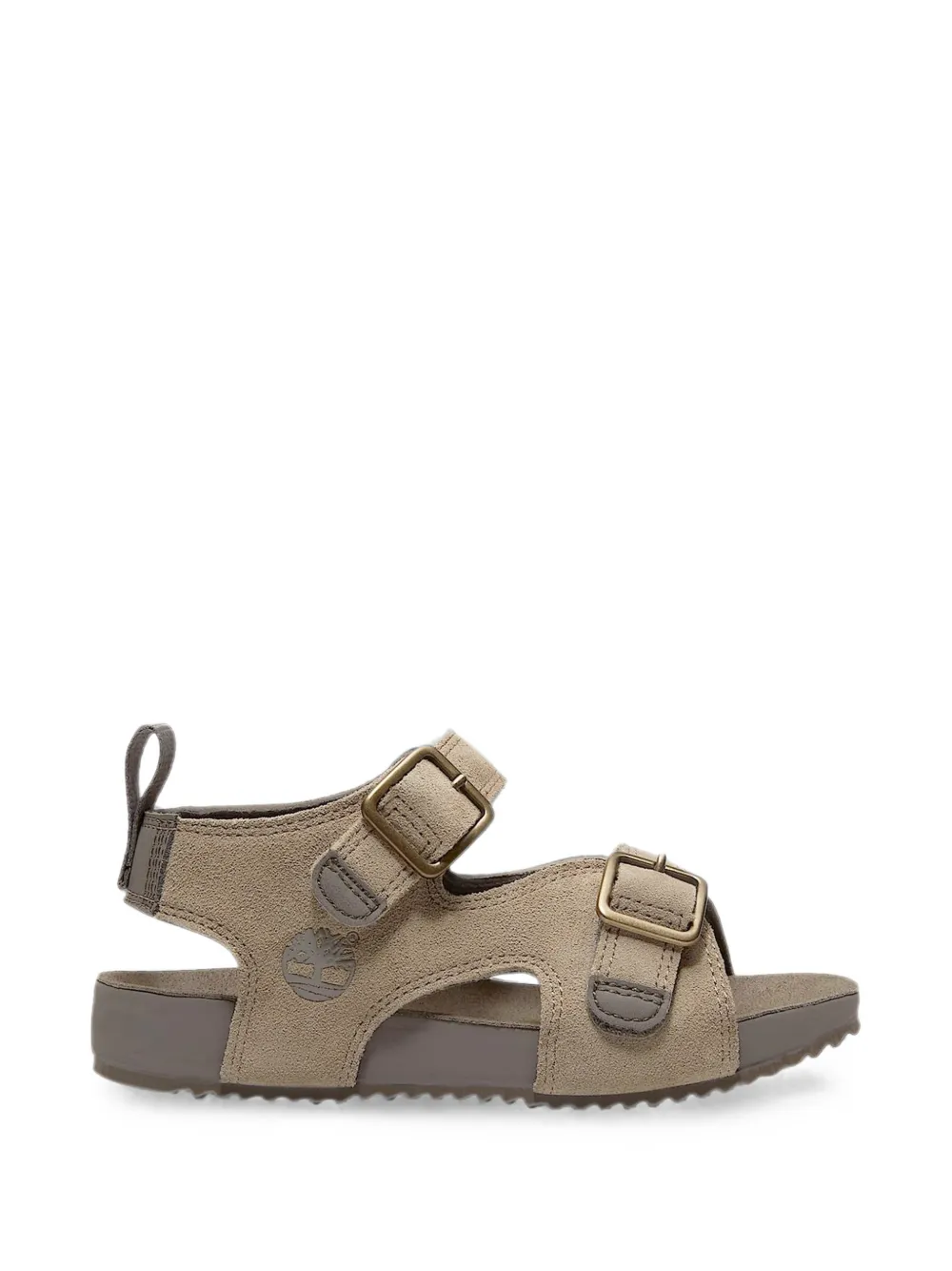 Timberland Kids Sandalen met klittenband en gespsluiting Beige