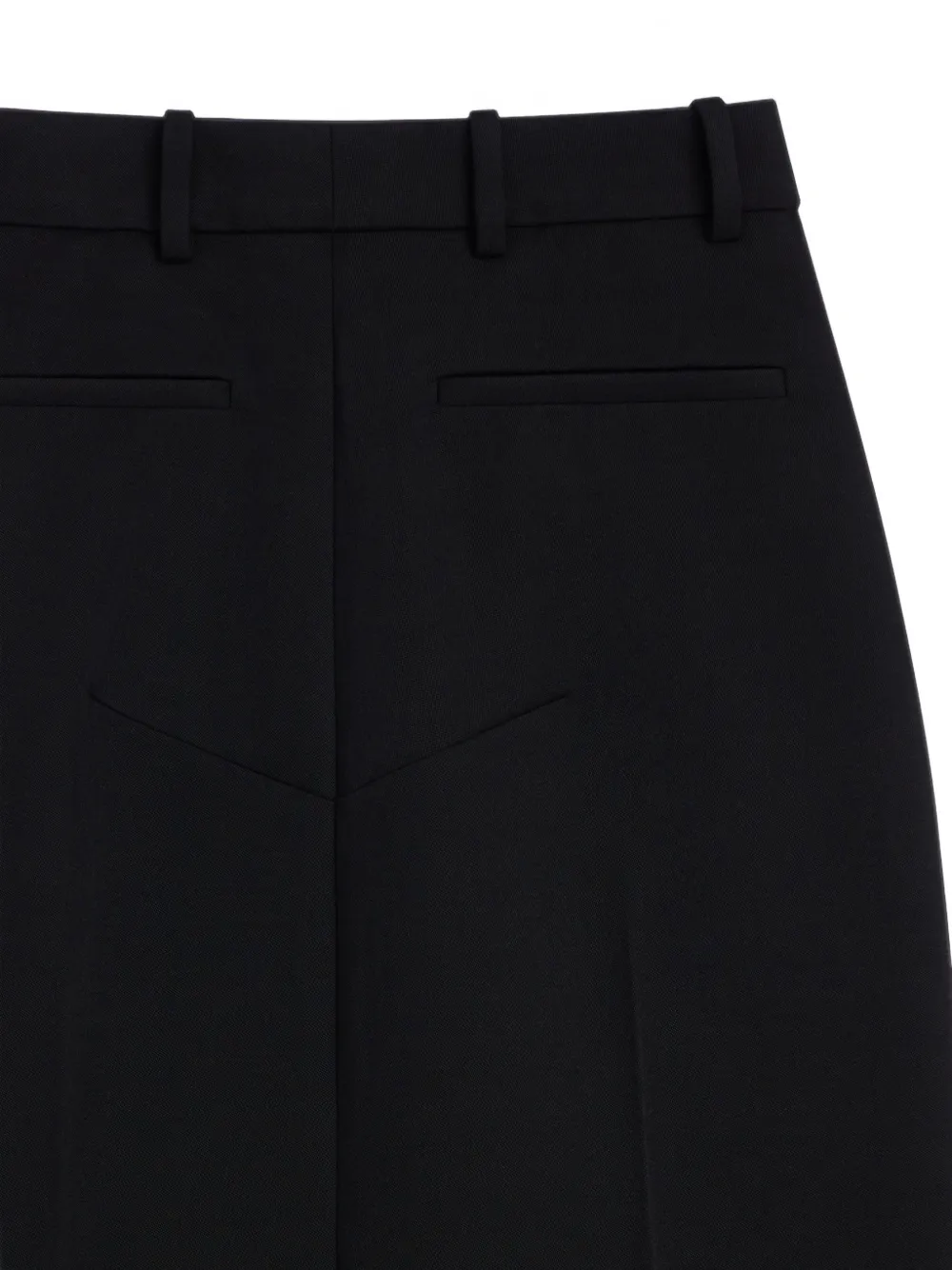 Givenchy Slashed wollen midi-rok Zwart
