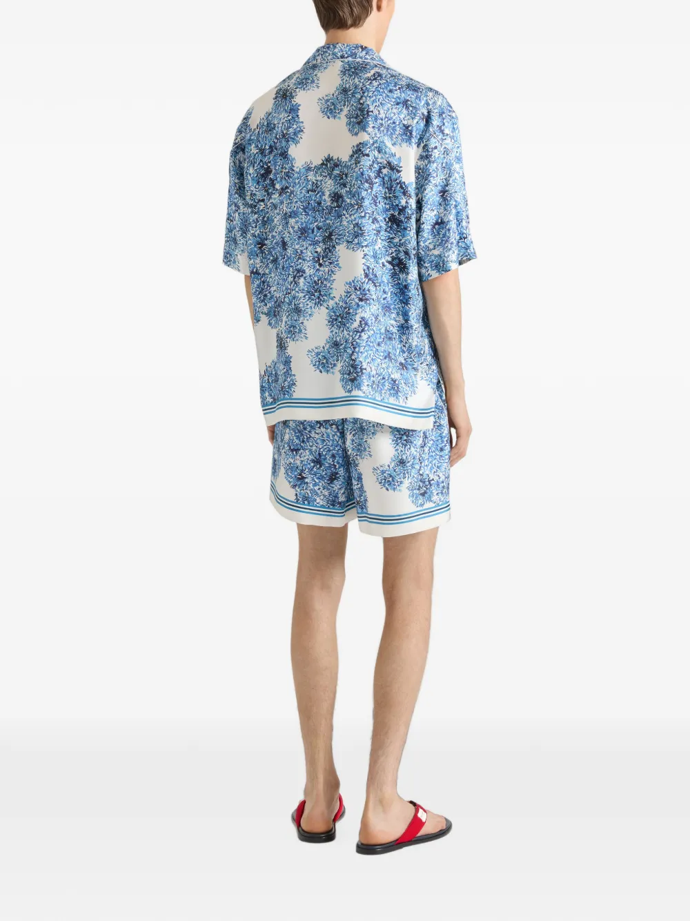 Givenchy Couture Seam zijden overhemd met Pompom-print Wit
