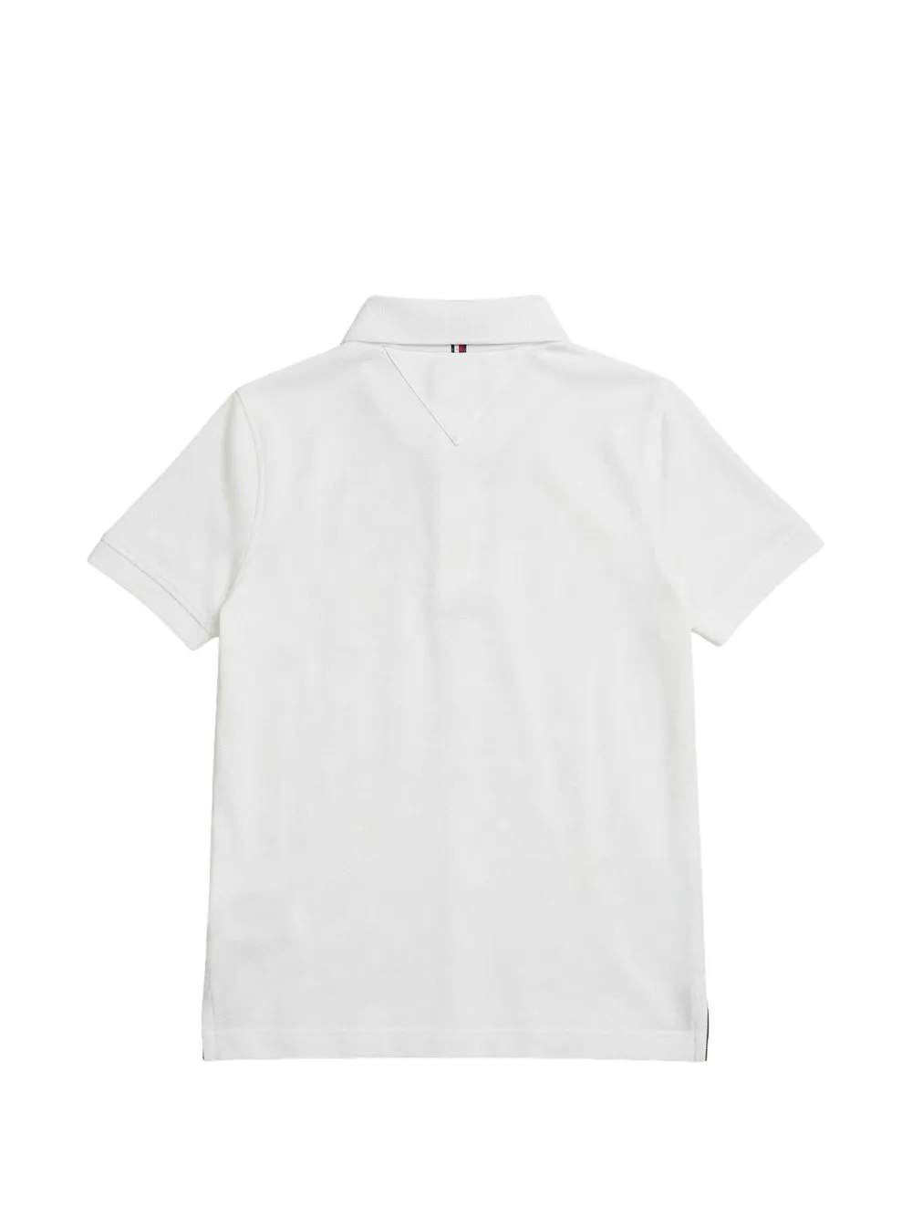 Tommy Hilfiger Junior Piqué poloshirt met logopatch Wit