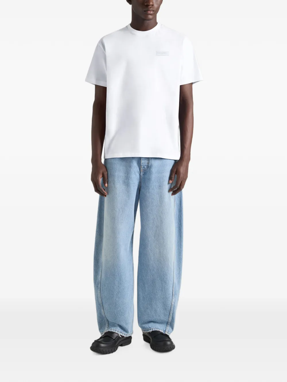 Givenchy Katoenen T-shirt met Paris-grosgrain Wit