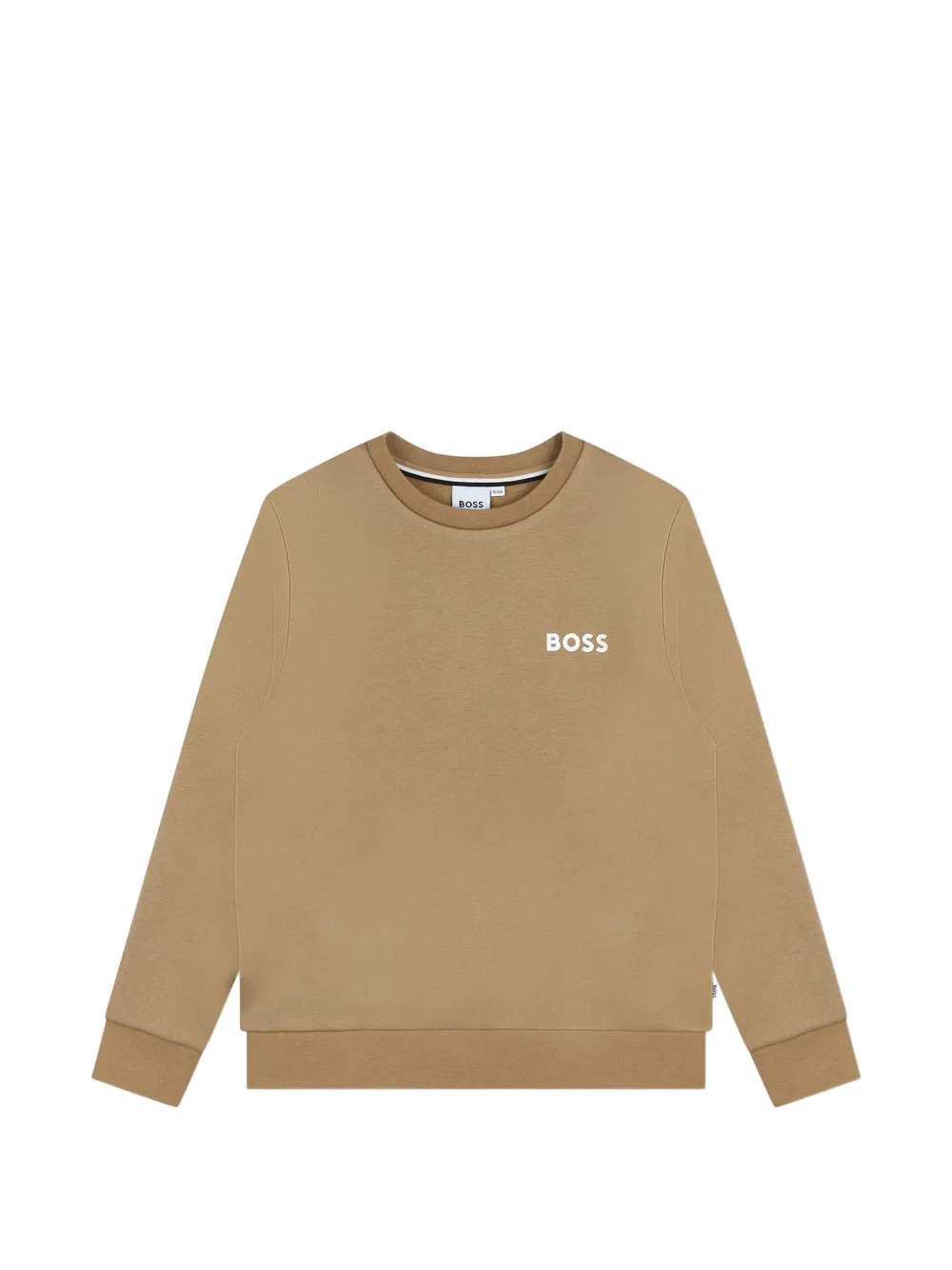 BOSS Kidswear Felpa girocollo con logo - Marrone