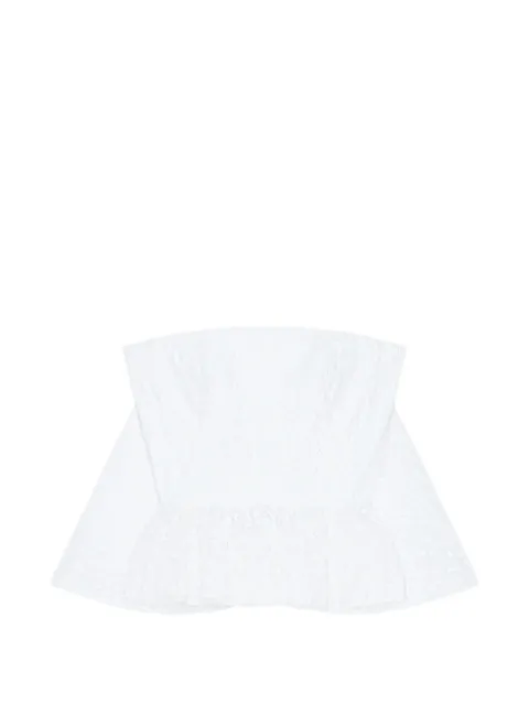 Givenchy bustier cape back top in lace