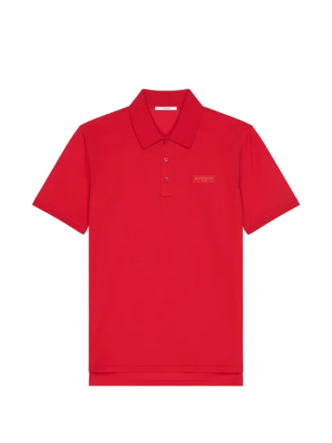 Givenchy Katoenen grosgrain poloshirt met Givenchy Paris