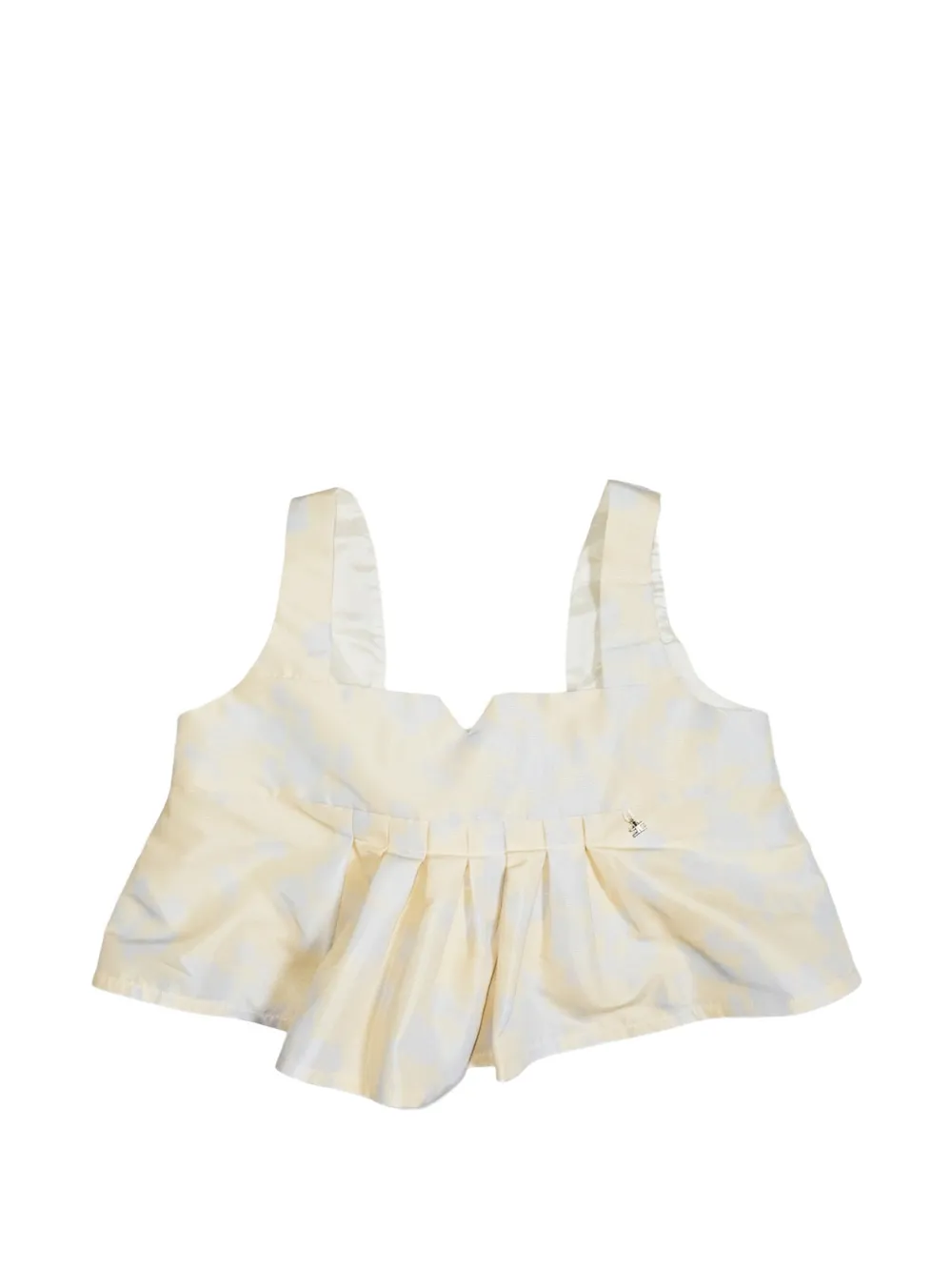 Elisabetta Franchi Kids Top plissettato jacquard - Toni neutri