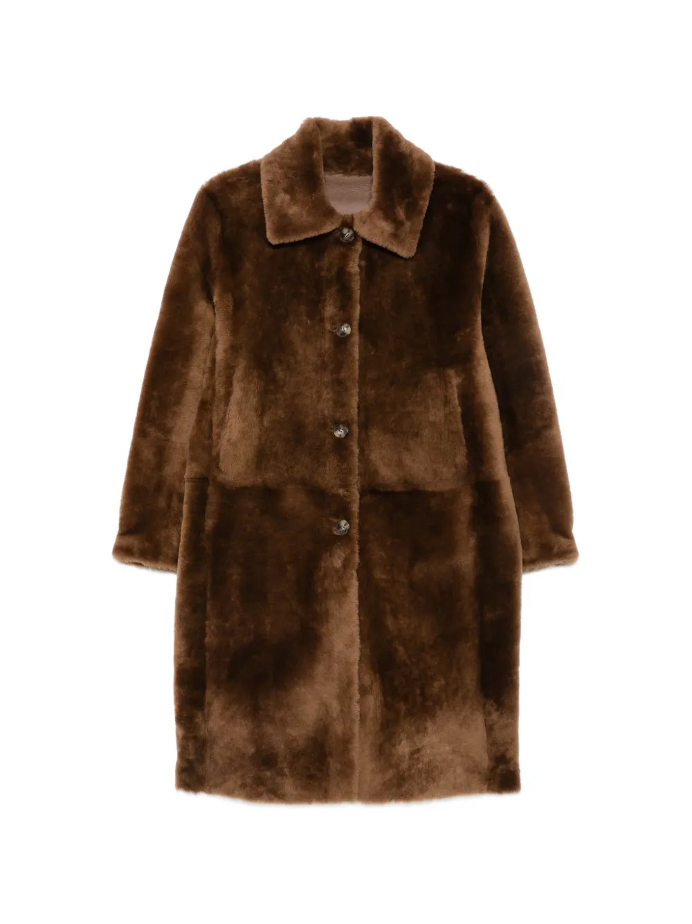 FURLING BY GIANI Cappotto Emma in shearling - Marrone