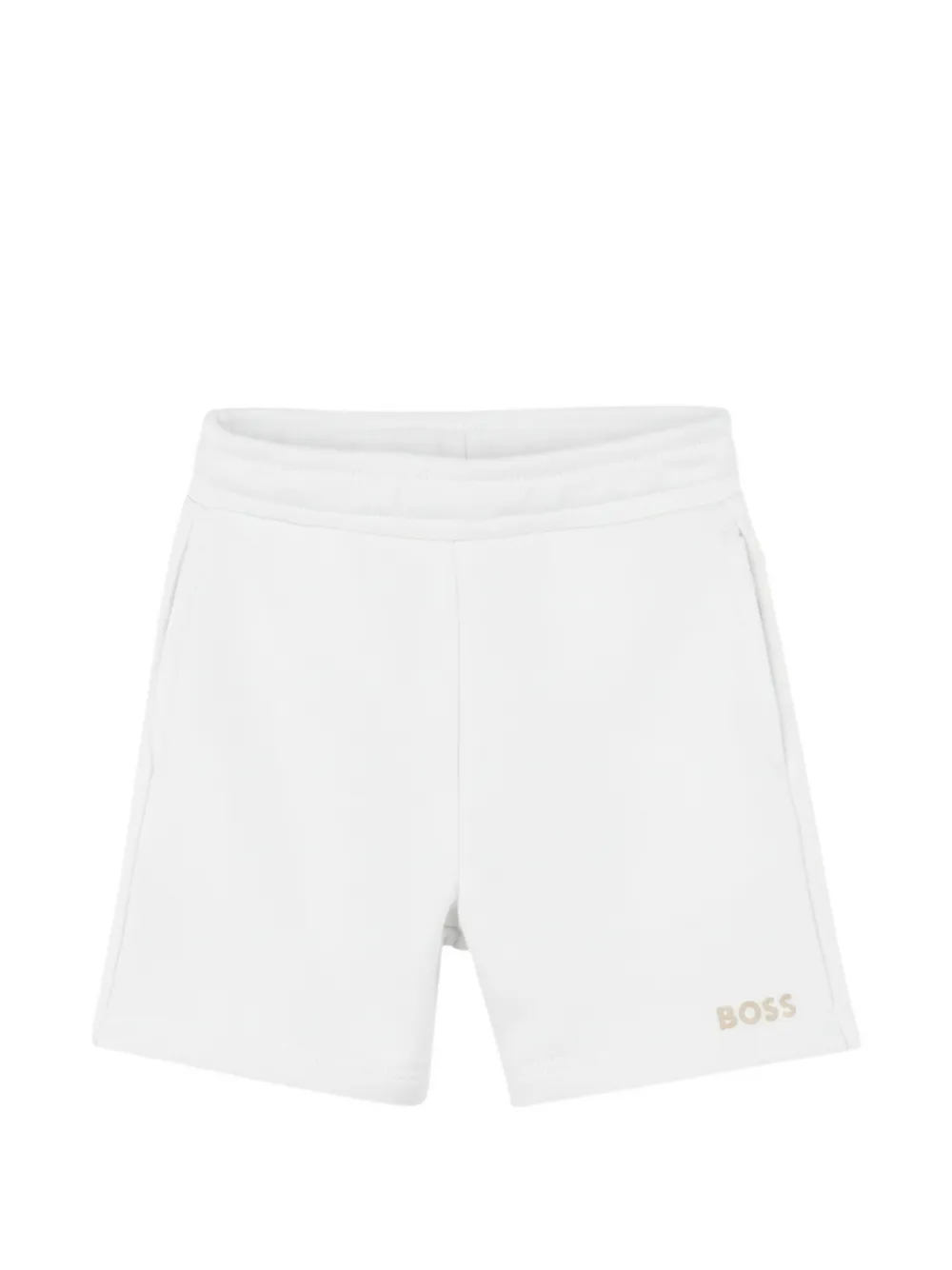 BOSS Kidswear Bermuda con logo - Bianco